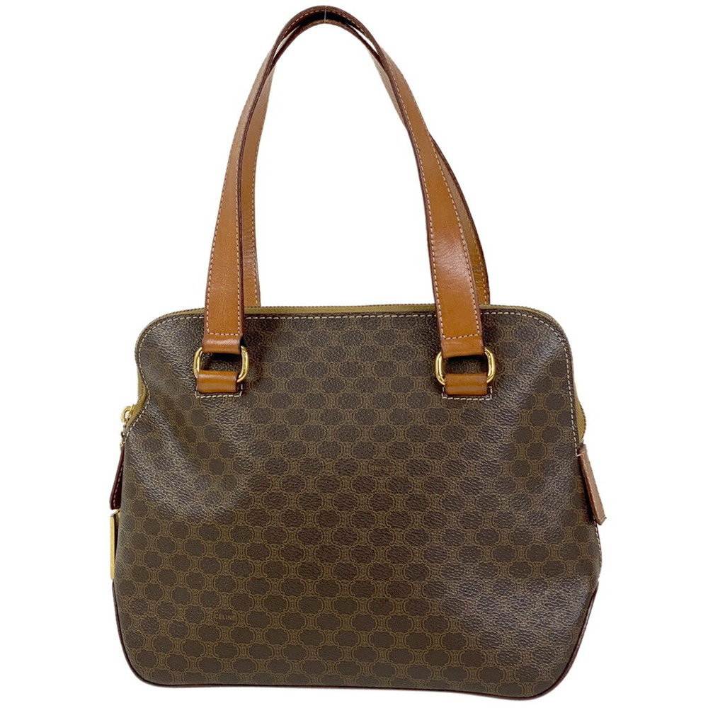 Celine Macadam Pattern All Over Handbag Brown - image 1
